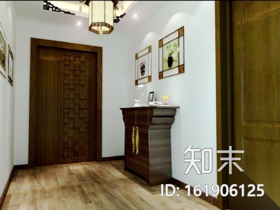 [云南]某简中式双层别墅装修图（含效果）cad施工图下载【ID:161906125】