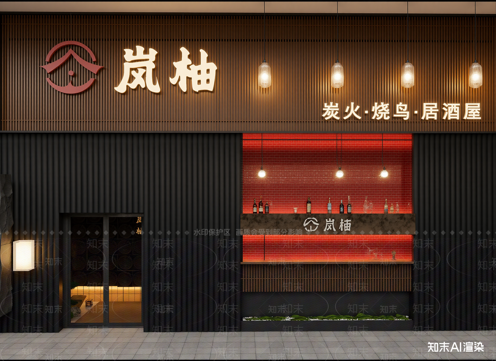 日式酒馆3D模型下载【ID:1213920362】
