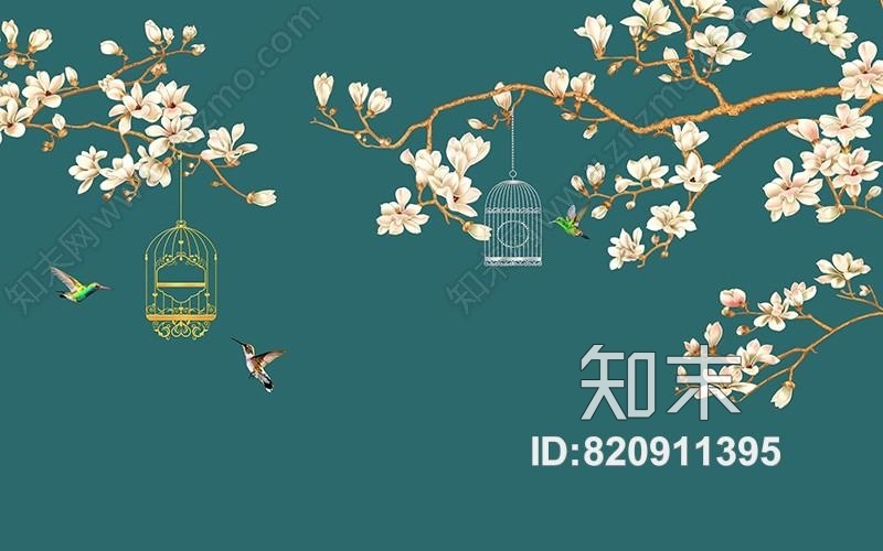 壁画背景墙纸装饰画硬包贴图贴图下载【ID:820911395】