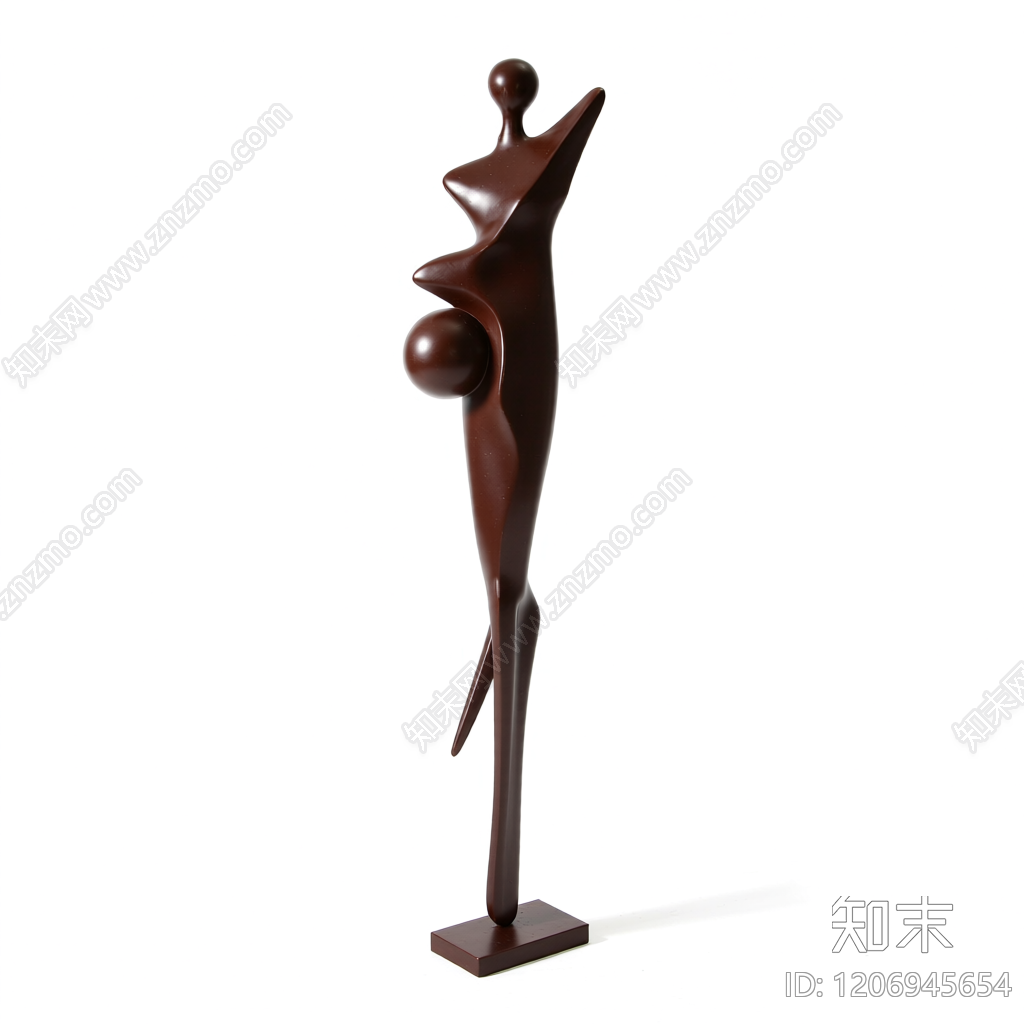 抽象人物雕塑装饰3D模型下载【ID:1206945654】
