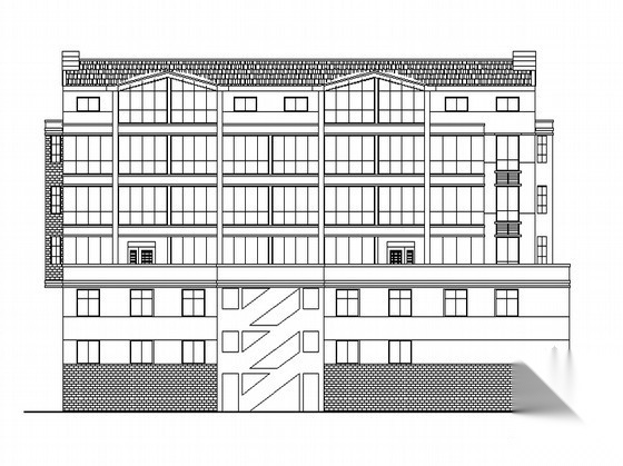 [苏州]某六层沿街商住楼建筑扩初图（内附现场照片及建造...cad施工图下载【ID:167356104】