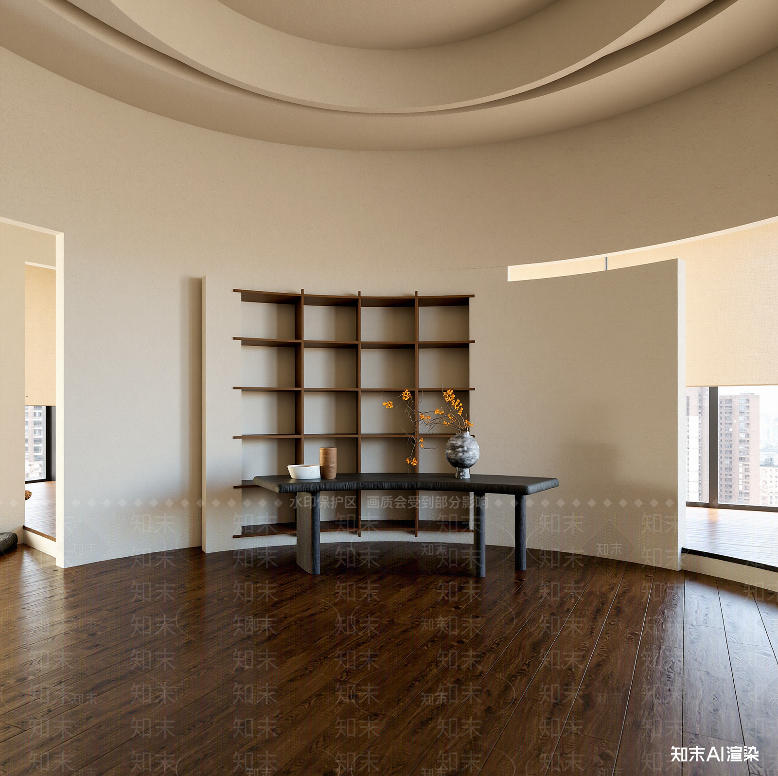 现代书房3D模型下载【ID:1215010573】
