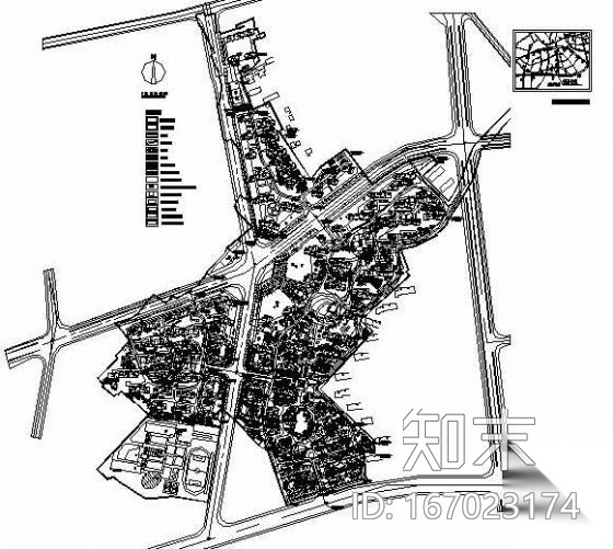 某新城市总体规划图cad施工图下载【ID:167023174】