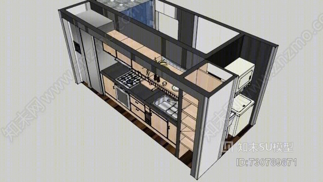 集装箱实用模块1—8x20SU模型下载【ID:730789871】