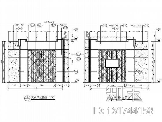 售楼中心洽谈区装修图cad施工图下载【ID:161744158】