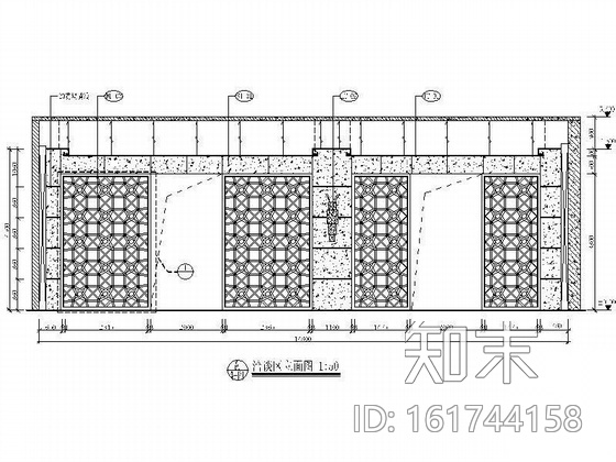 售楼中心洽谈区装修图cad施工图下载【ID:161744158】