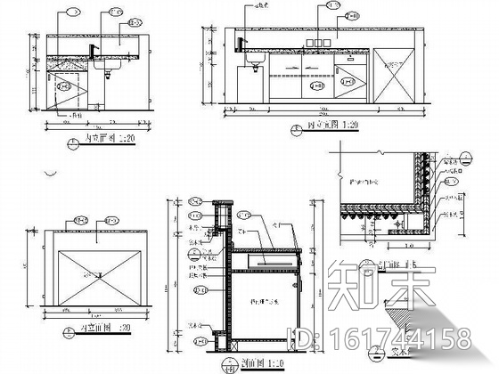 售楼中心洽谈区装修图cad施工图下载【ID:161744158】