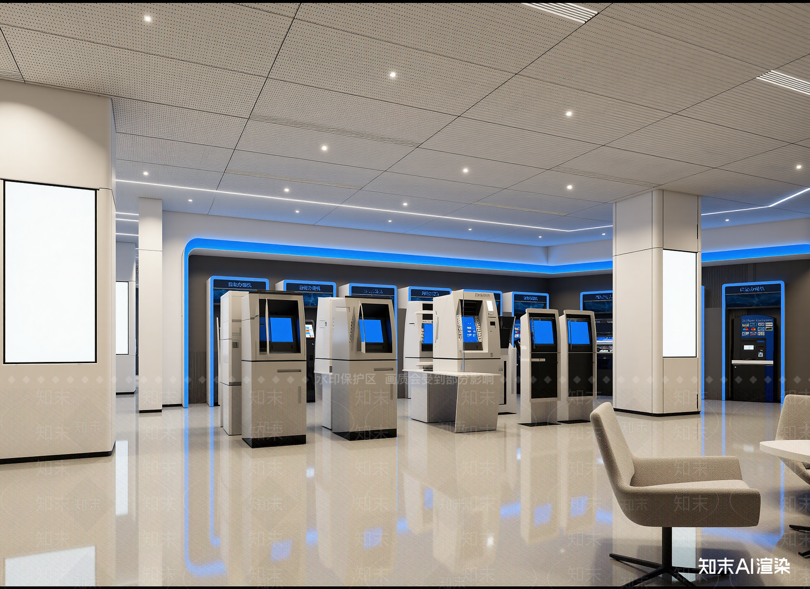 现代银行3D模型下载【ID:1214075957】