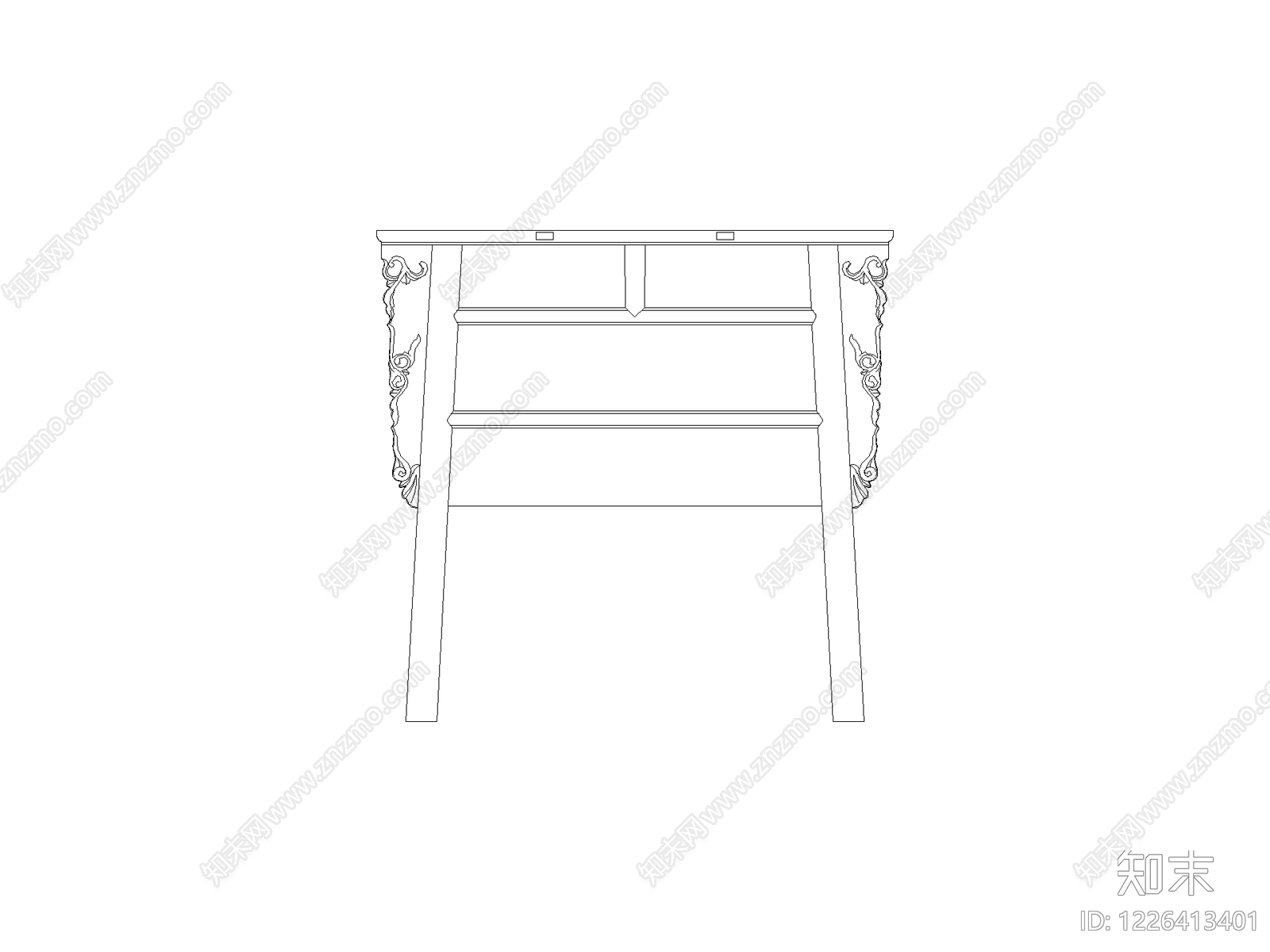 柜子平立面cad施工图下载【ID:1226413401】