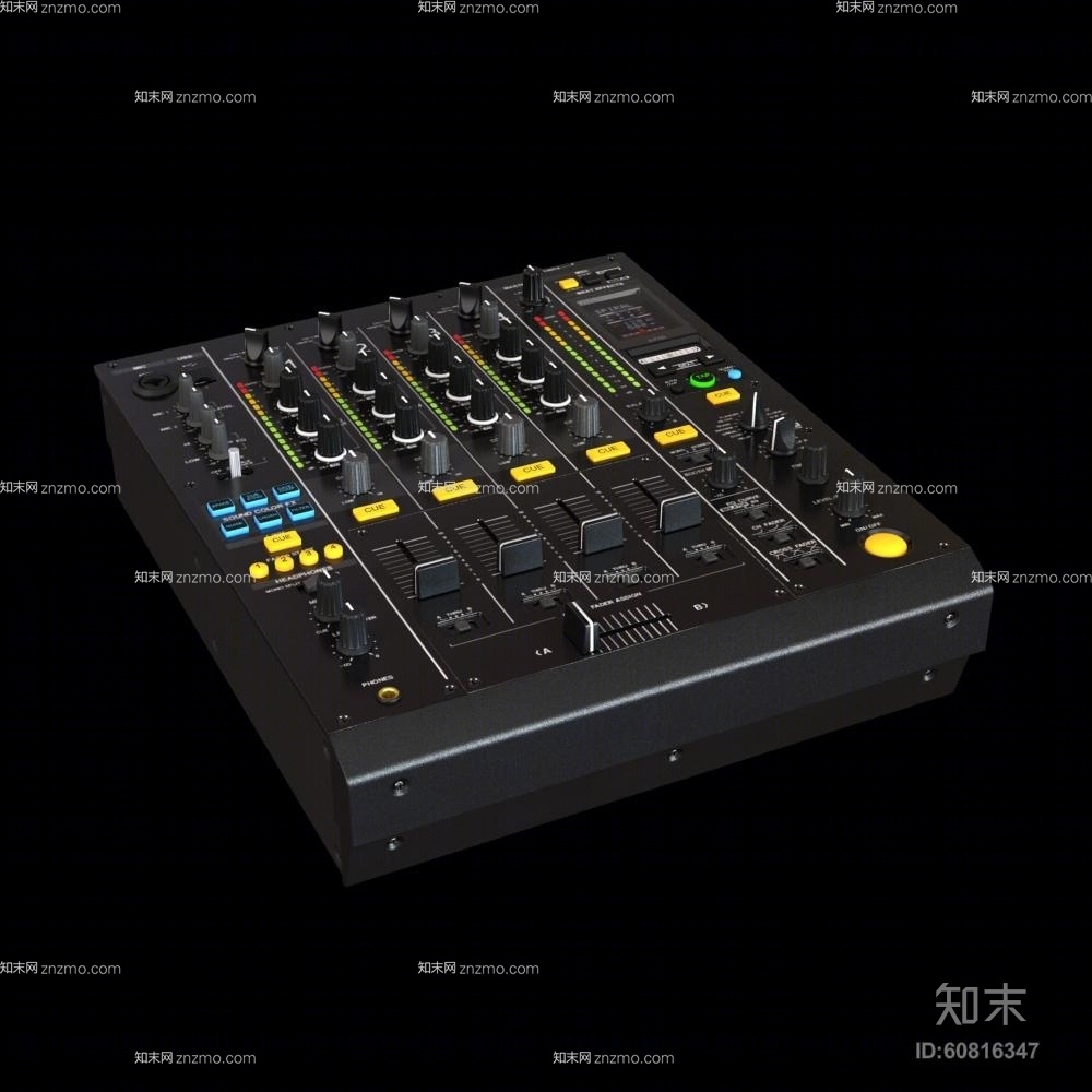 黑色打碟机3D模型下载【ID:60816347】