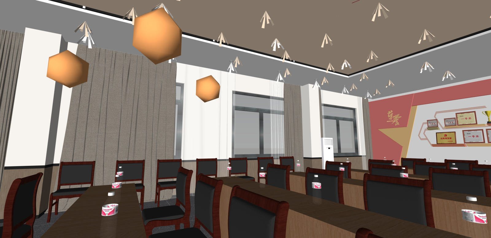 现代会议室SU模型下载【ID:1216028522】