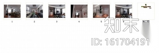 [北京]交通便利成熟配套商圈小区现代风格一居室装修图cad施工图下载【ID:161704191】