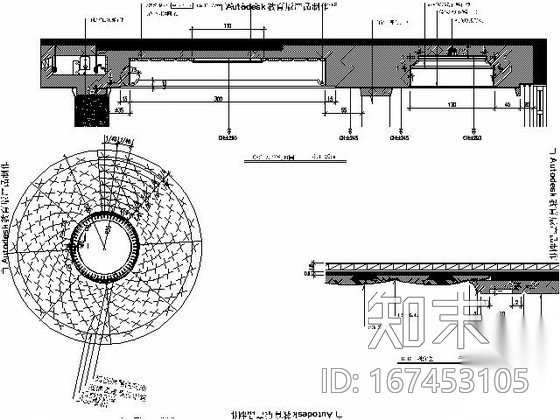 三室两厅精装样板房施工图（含实景）cad施工图下载【ID:167453105】