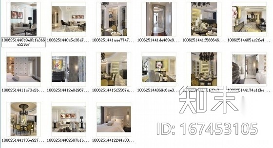 三室两厅精装样板房施工图（含实景）cad施工图下载【ID:167453105】