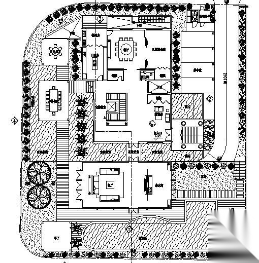 某二层豪华别墅建筑方案图cad施工图下载【ID:149921176】