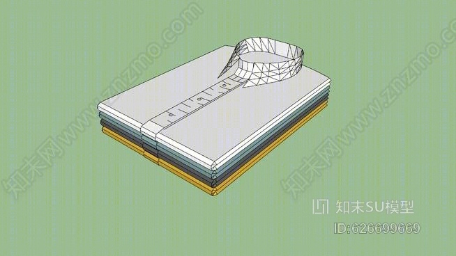 折叠衬衫SU模型下载【ID:626699669】