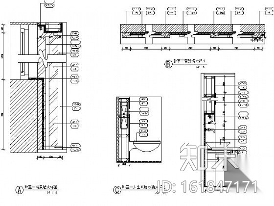 [珠海]新中式风格别墅施工图（含效果）cad施工图下载【ID:161847171】