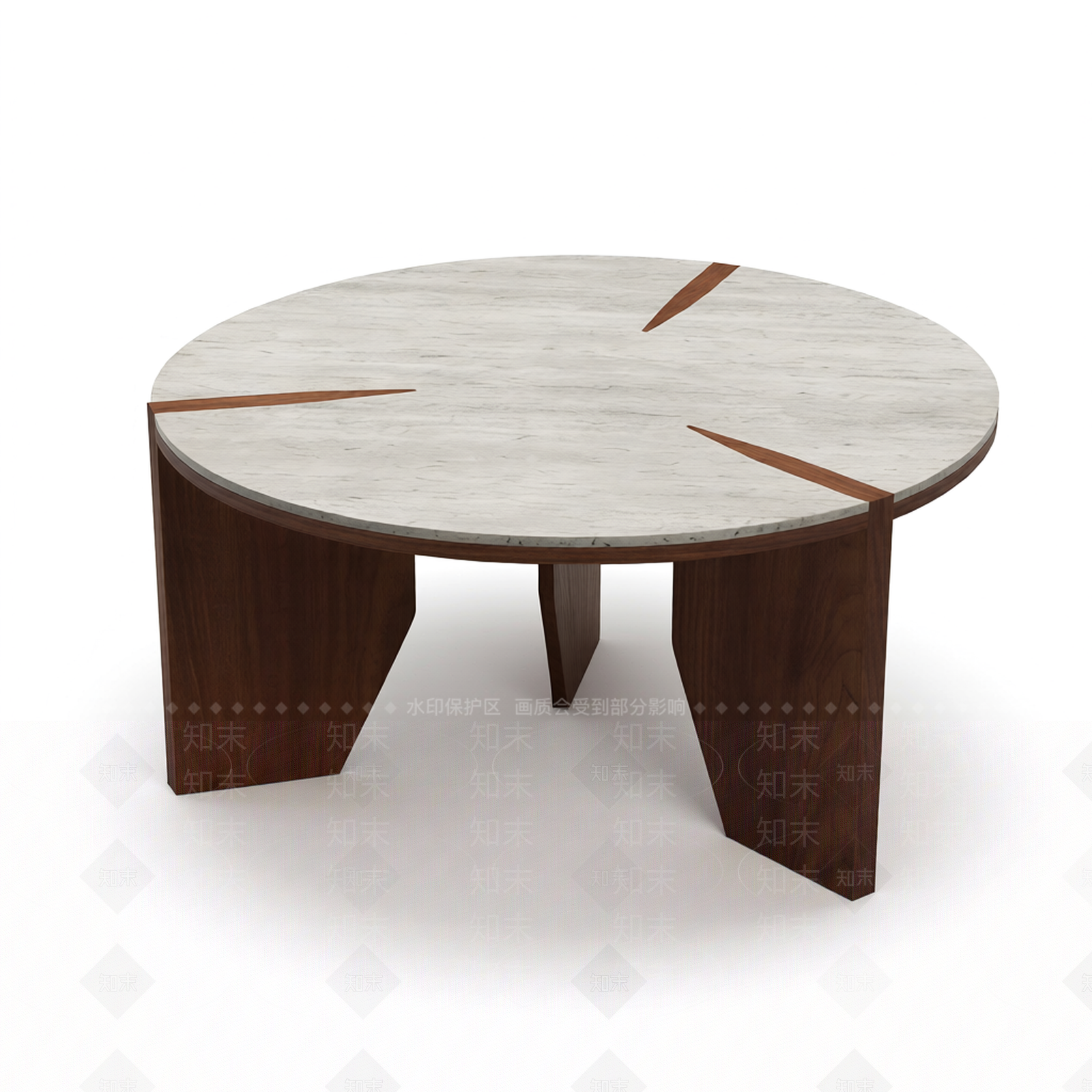 现代风格圆形茶几3D模型下载【ID:1206187060】