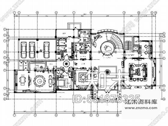 施工图南京风情小镇双层别墅中式古典风室内装修图含效果施工图下载【ID:531976325】