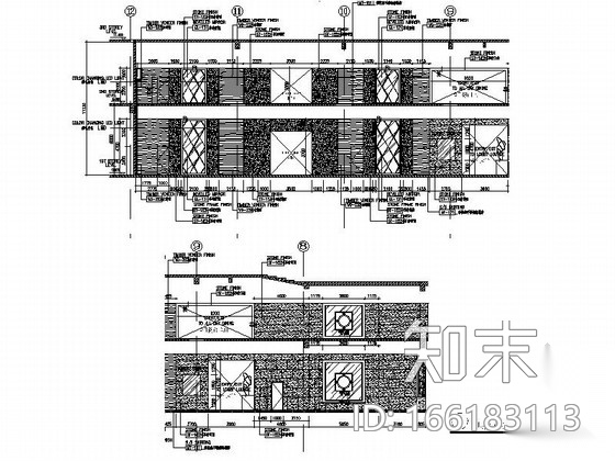 [南昌]国际化五星级假日酒店大堂装修施工图（含效果）施工图下载【ID:166183113】