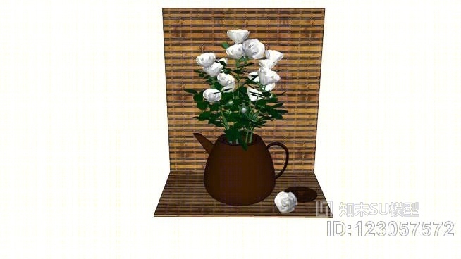 Flowers在茶壶里SU模型下载【ID:123057572】
