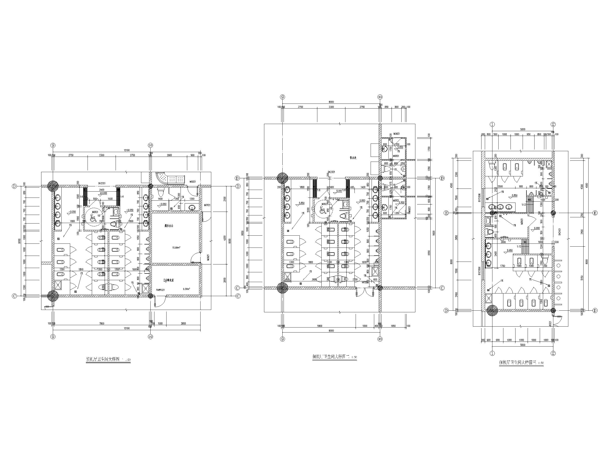 [重庆]民用机场建设航站楼建筑施工图cad施工图下载【ID:168094148】