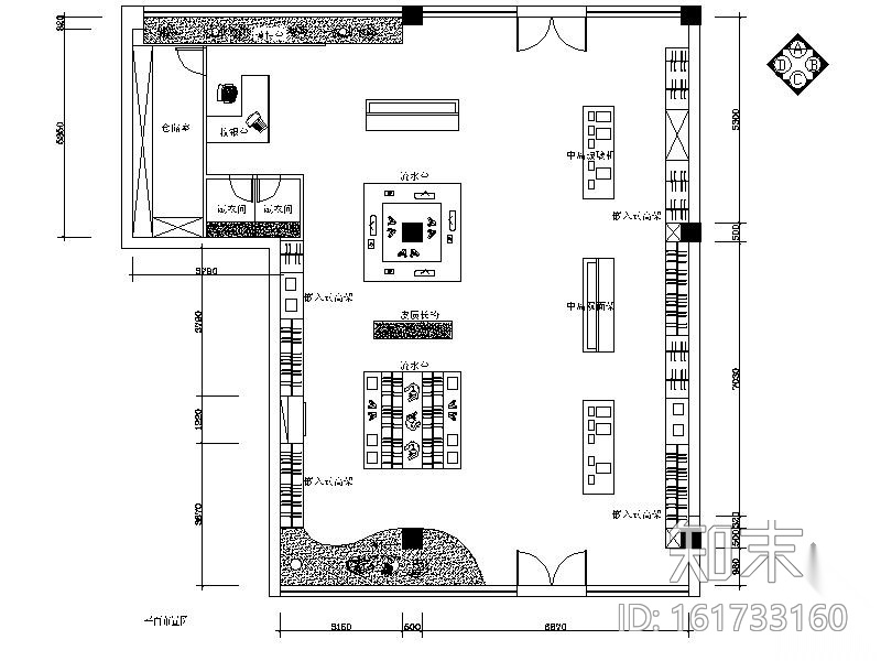 某服装专卖店施工图cad施工图下载【ID:161733160】