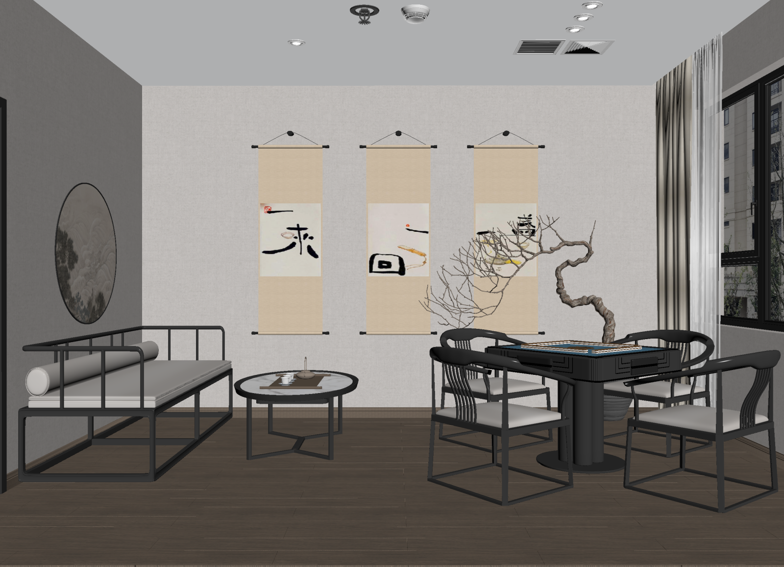 新中式茶馆3D模型下载【ID:1214705563】