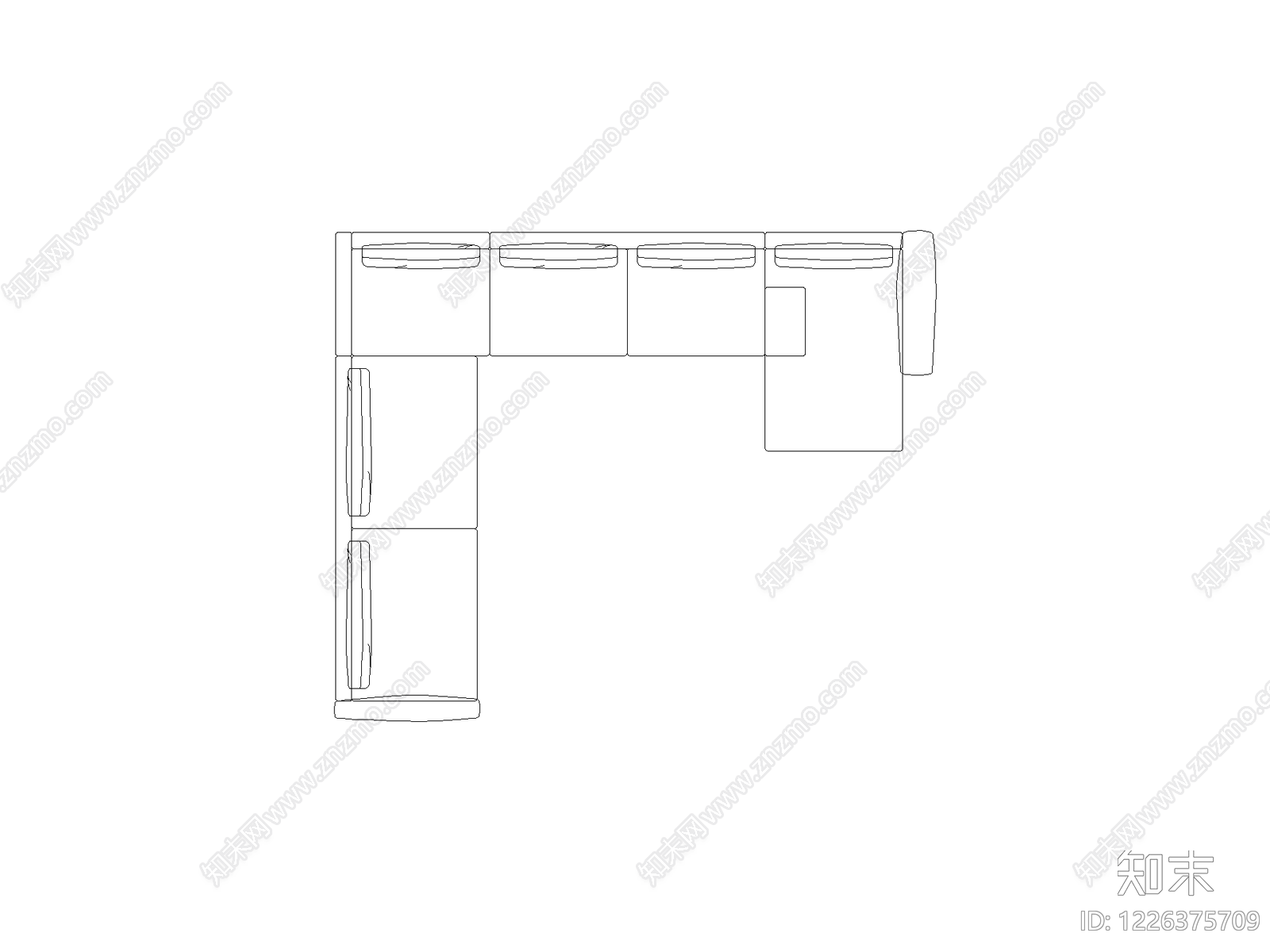 现代沙发CAD图纸