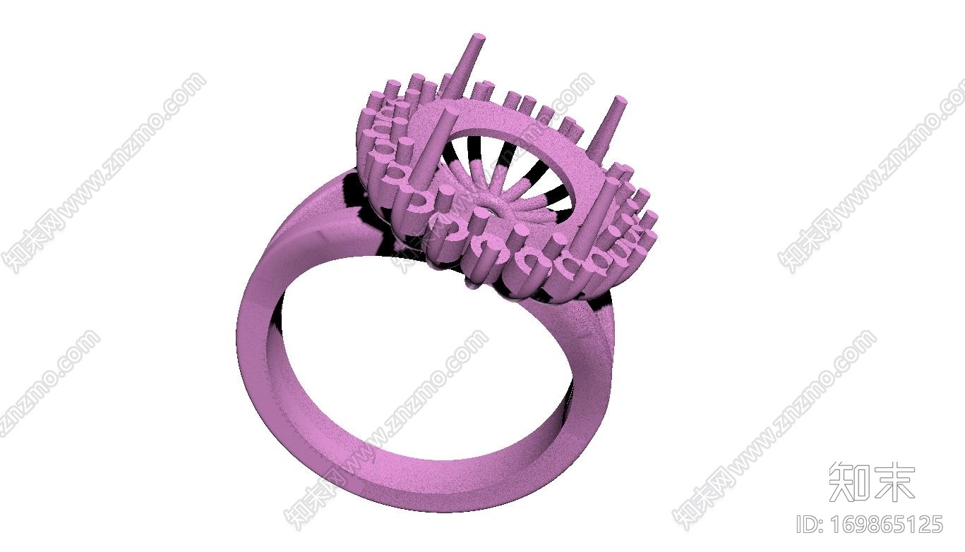 玉石鑽戒3d打印模型下载【ID:169865125】