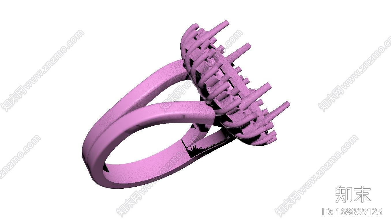 玉石鑽戒3d打印模型下载【ID:169865125】