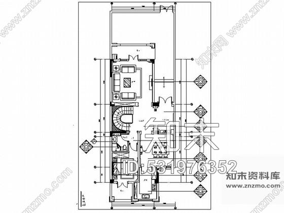 施工图江苏蓝色梦幻欧式风格三层别墅室内装修施工图含水电高清实景图推荐！施工图下载【ID:531976352】