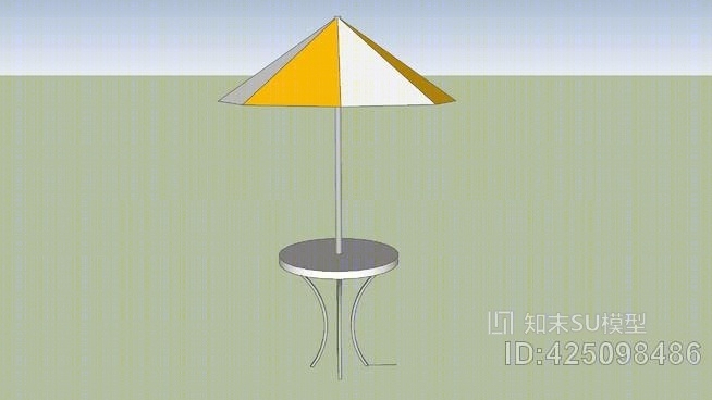 沙滩桌2SU模型下载【ID:425098486】