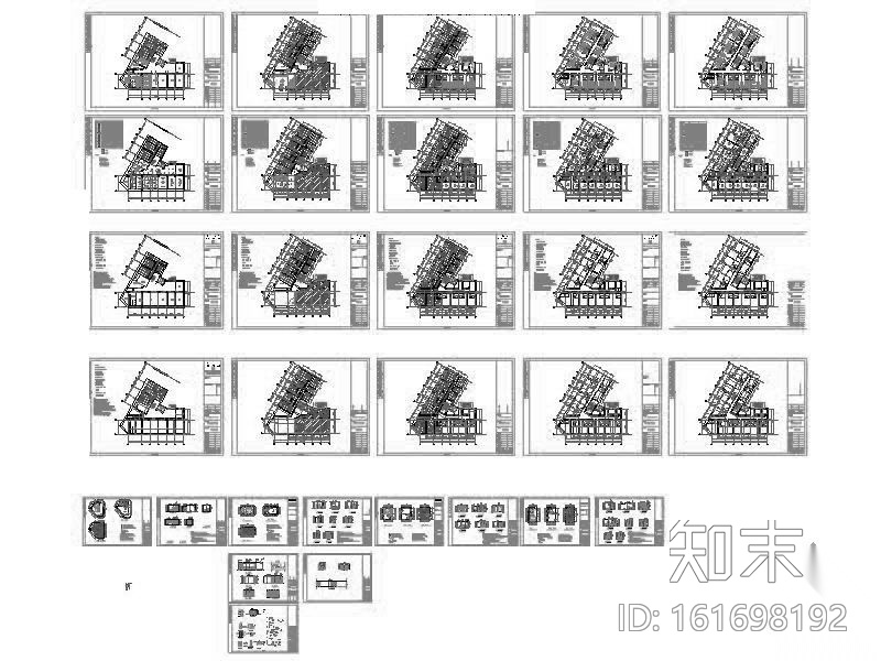 [哈尔滨]某宾馆装修图cad施工图下载【ID:161698192】