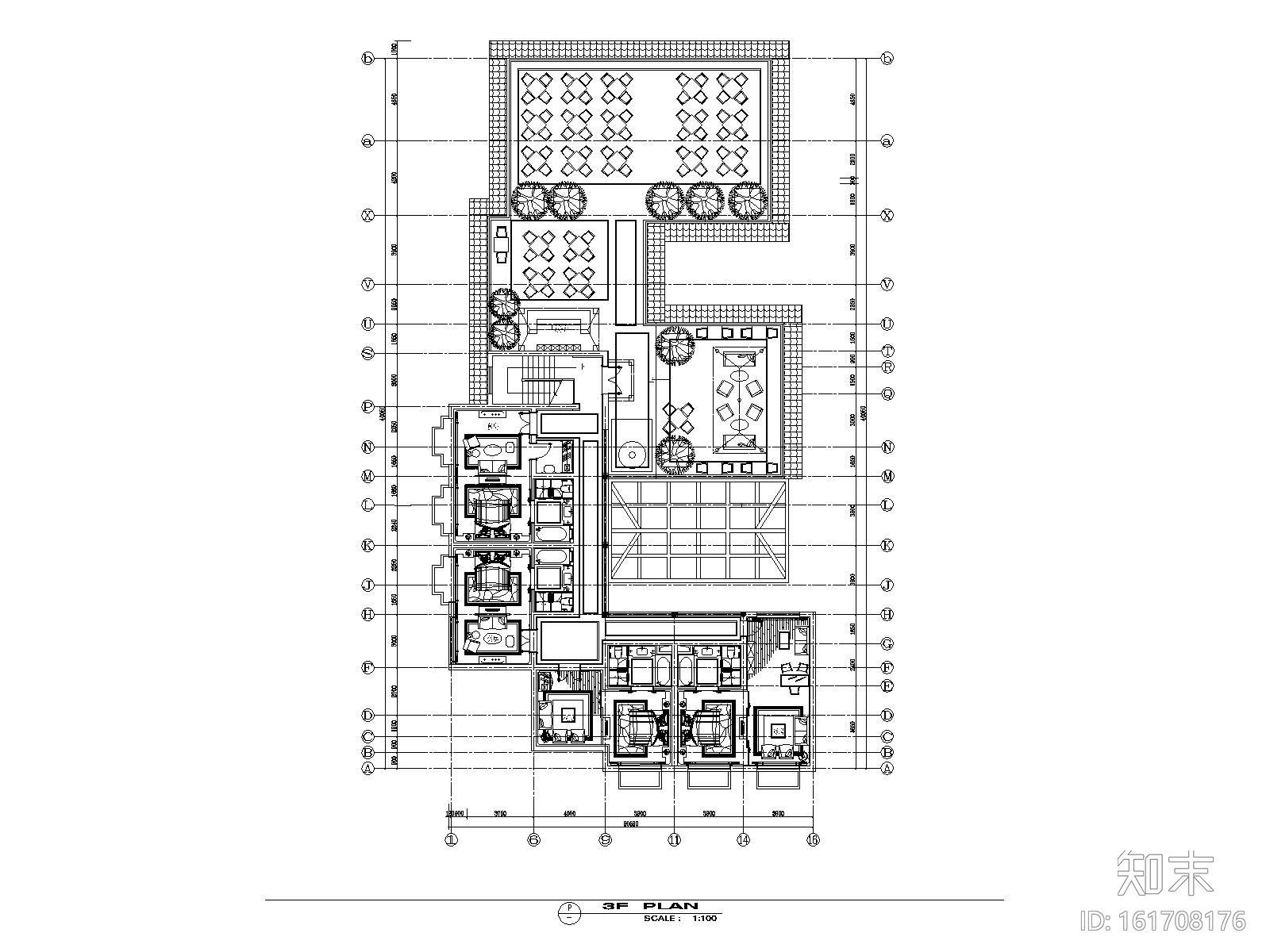 金螳螂丽江苏荷酒店施工图（带庭院景观）施工图下载【ID:161708176】