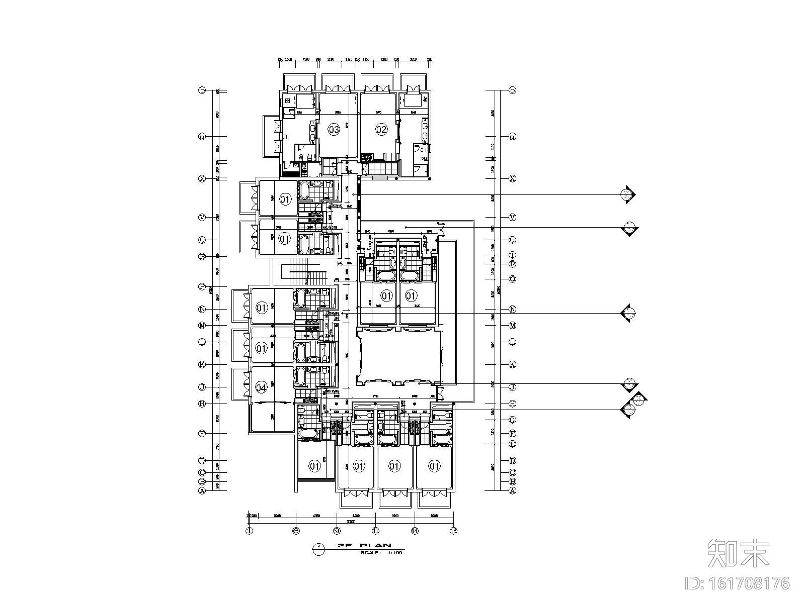 金螳螂丽江苏荷酒店施工图（带庭院景观）施工图下载【ID:161708176】