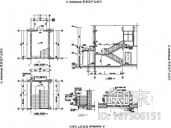 [河南]两层坡瓦屋面宿舍及综合楼建筑施工图（含结构电气...cad施工图下载【ID:167506151】