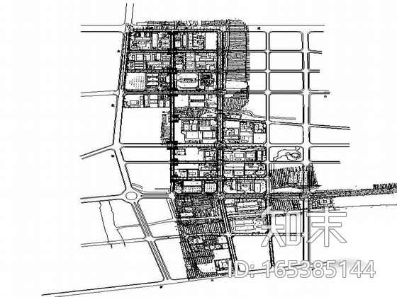 某道路绿化设计施工图cad施工图下载【ID:165385144】