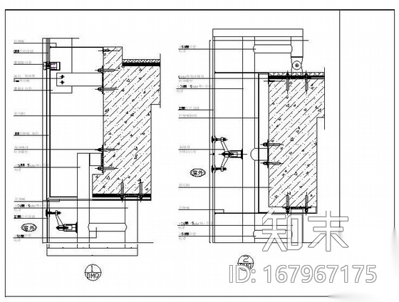 上海某车间办公用房幕墙图纸施工图下载【ID:167967175】