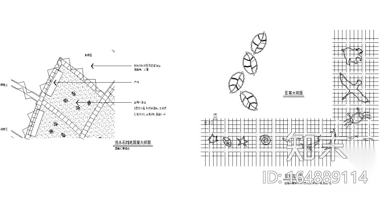 景观铺装|130套铺地CAD图案1-70施工图下载【ID:164889114】