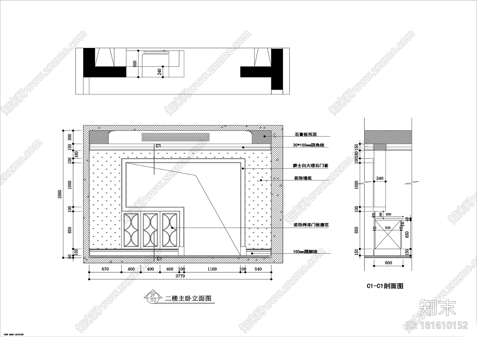 山西阳泉200平跃层公寓装修施工图+效果图cad施工图下载【ID:181610152】