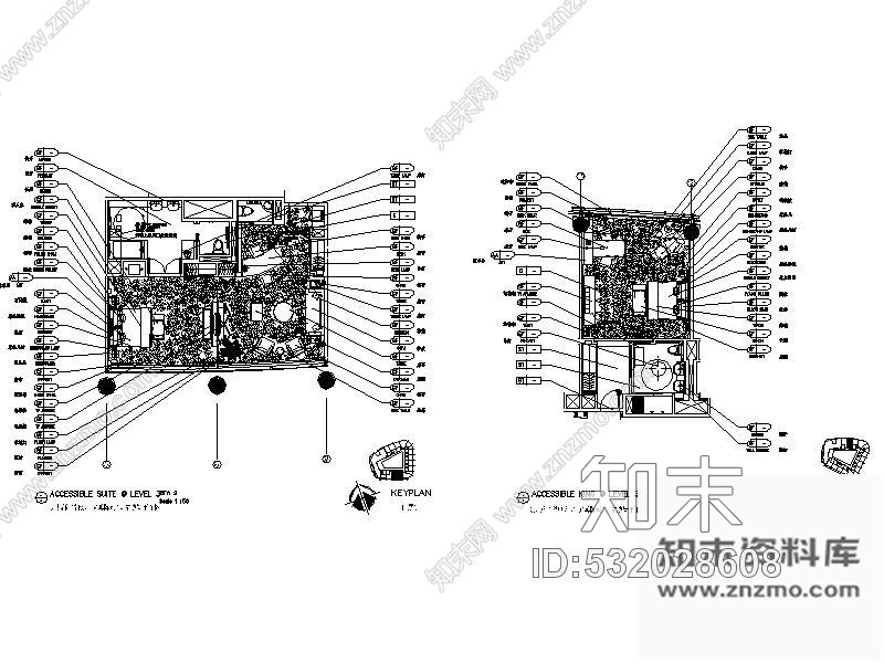 施工图北京某饭店无障碍客房室内装修图施工图下载【ID:532028608】