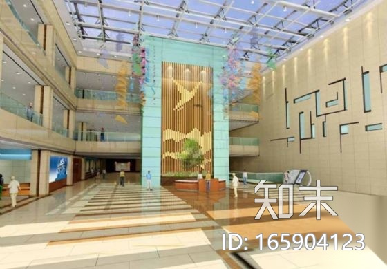 [北京]某国际医院医技楼室内装修竣工图（含效果）cad施工图下载【ID:165904123】