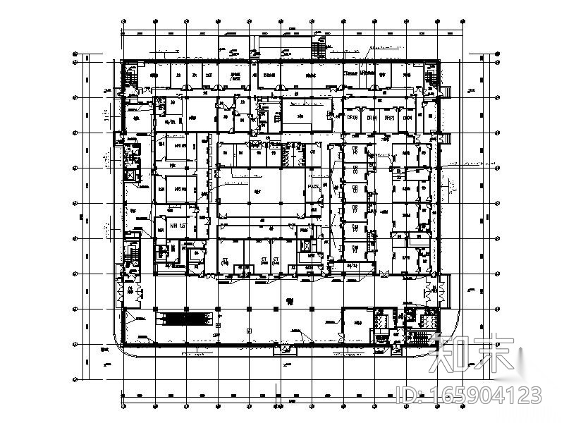 [北京]某国际医院医技楼室内装修竣工图（含效果）cad施工图下载【ID:165904123】