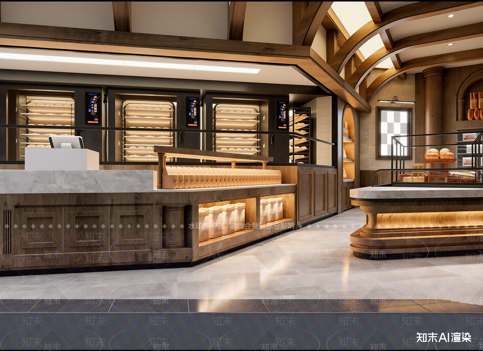 现代面包店3D模型下载【ID:1214988861】