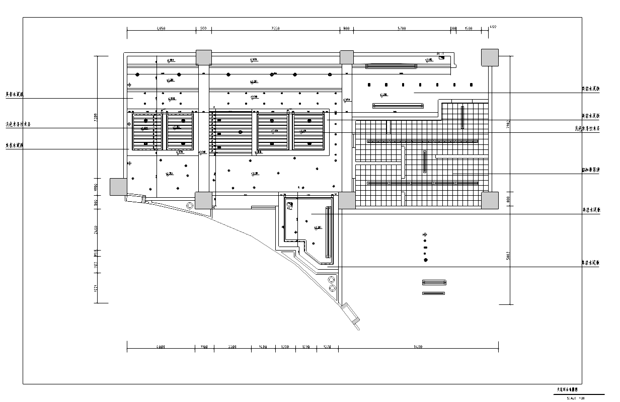 [山东]新中式风格餐厅装修全套施工图（附效果图）施工图下载【ID:161752142】