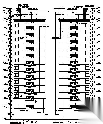 某十层商业用楼建筑施工图cad施工图下载【ID:149845154】