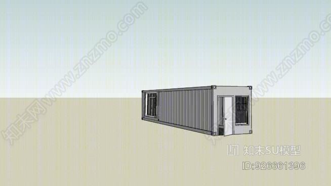 集装箱办公舱SU模型下载【ID:926661396】