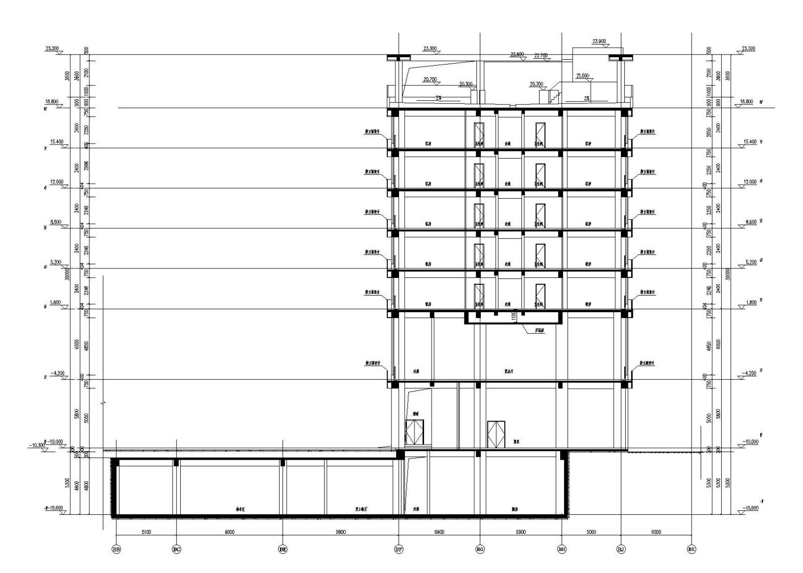 [贵州]中国铁建国际城小区设计建筑施工图cad施工图下载【ID:149858116】