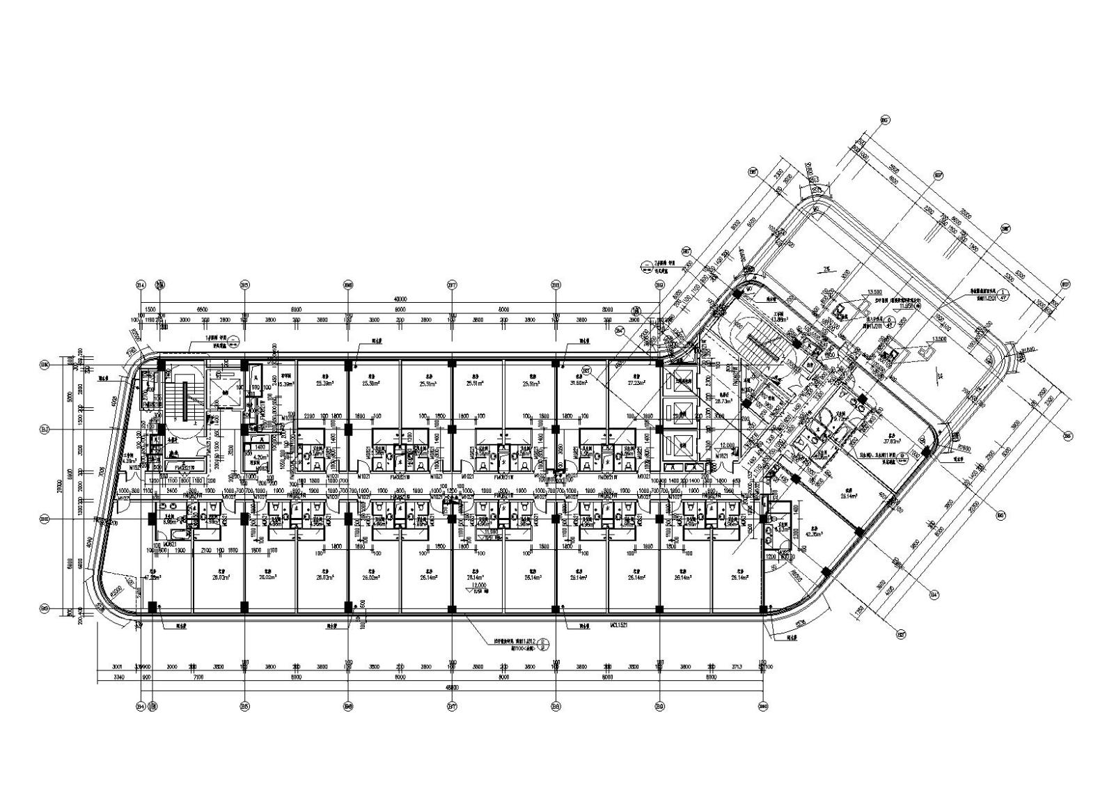 [贵州]中国铁建国际城小区设计建筑施工图cad施工图下载【ID:149858116】